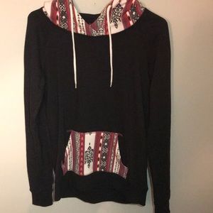 Black Tribal Hoodie